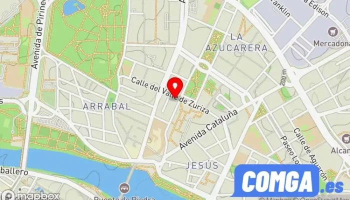 mapa de ACL Cerrajeros Cerrajero en Zaragoza