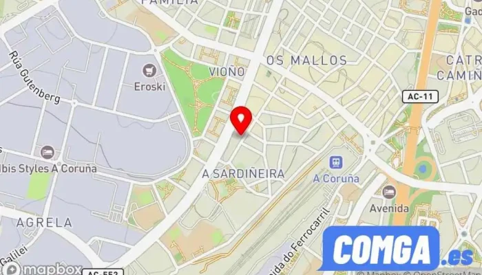 mapa de Arcay Cerrajeros Cerrajero en A Coruña