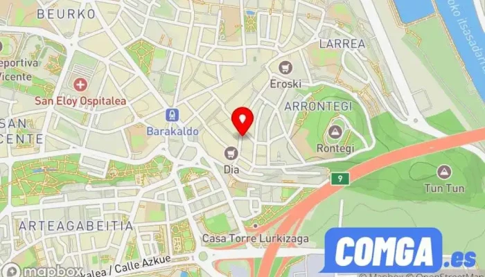 mapa de ARRANDI MULTISER Cerrajero en Barakaldo