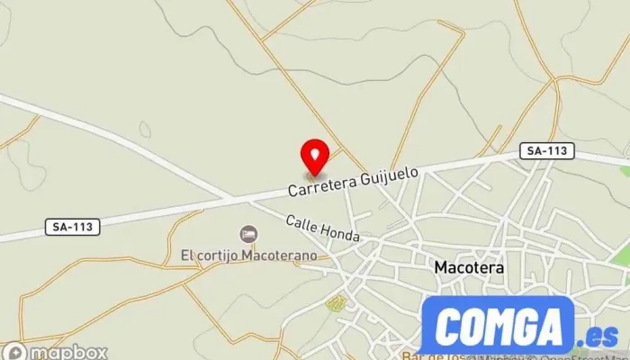 mapa de CARPINTERÍA METÁLICA JESÚS BLÁZQUEZ Cerrajero en Macotera