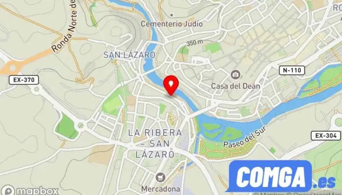 mapa de Casa Cerrajera Cerrajero en Plasencia