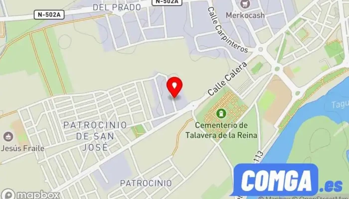 mapa de Cejama Cerrajero en Talavera de la Reina