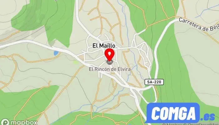 mapa de Cerrajeria ,Carpinteria Metalica y Cristaleria. En Salamanca y la Sierra. EL MAILLO CB Carpintería metálica y de aluminio en El Maíllo