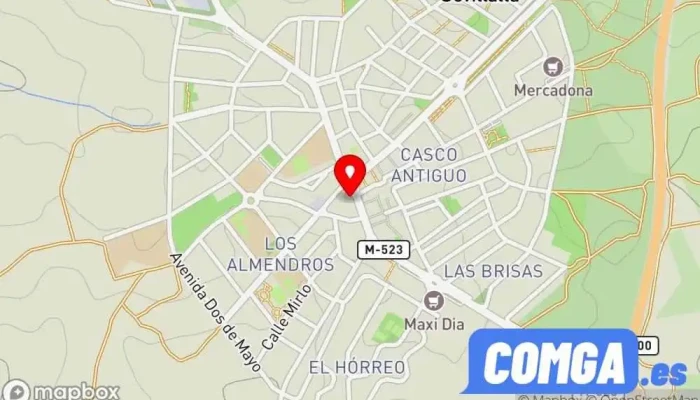 mapa de CERRAJERIA DE URGENCIA LE SOULIER D´PARIS  en Sevilla la Nueva