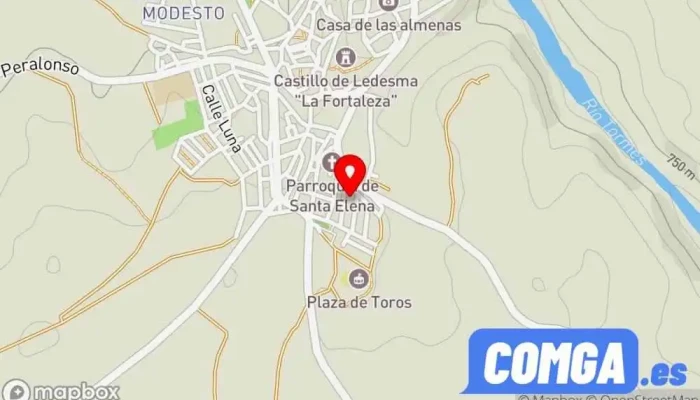 mapa de Cerrajeria Gomez de la Nava Carpintería metálica y de aluminio en Ledesma