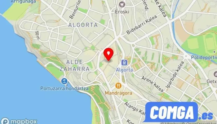 mapa de CERRAJERIA JUANKAR SERVICIO DE URGENCIAS 24 HORAS Cerrajero en Getxo