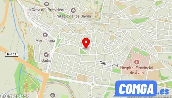 mapa de Cerrajeria Nacho Sanchez Cerrajero en Ávila