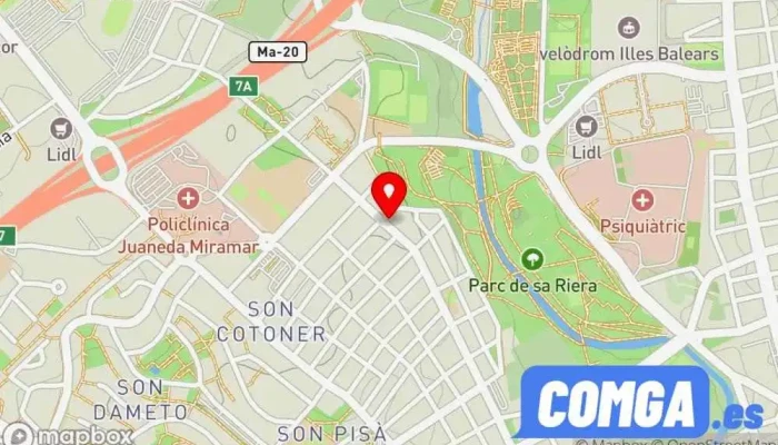 mapa de Cerrajeria Sa Clau Balear S L Cerrajero, Servicio de duplicación de llaves en Palma