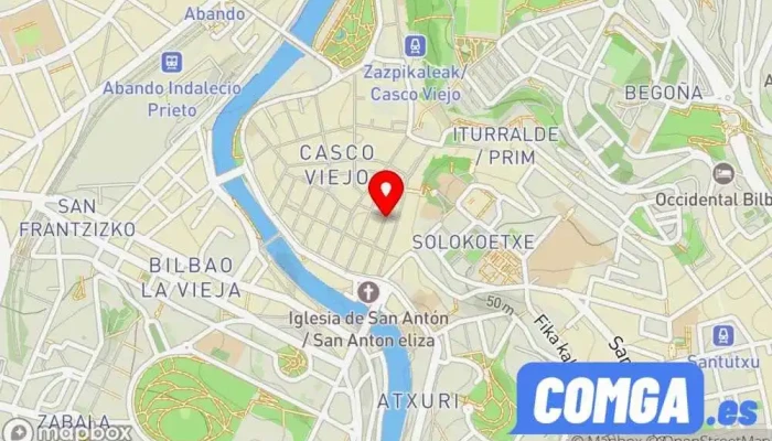 mapa de Cerrajeria Somera Cerrajero, Herrero en Bilbao