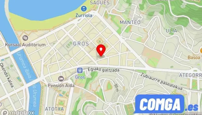 mapa de Cerrajeria Soroa Cerrajero en Donostia-San Sebastian