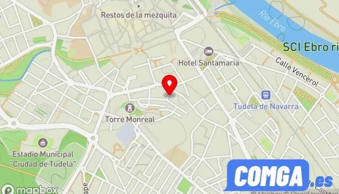 mapa de Cerrajeria Tudelana Cerrajero en Tudela