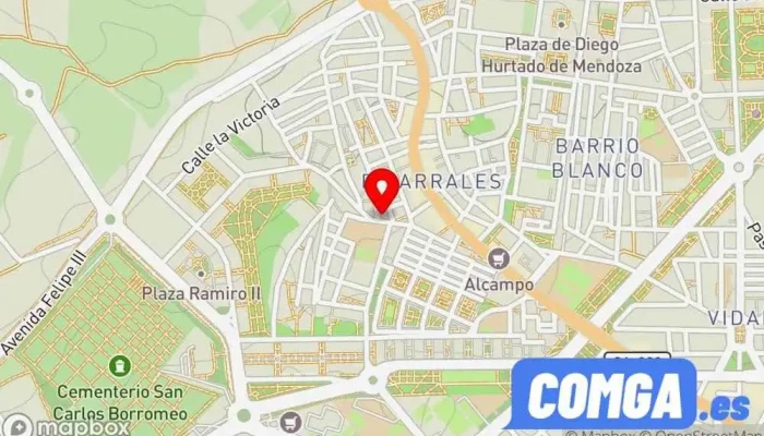 mapa de Cerrajeria Y Cristaleria Chispa S.L. José Sánchez Malmierca Cerrajero en Salamanca