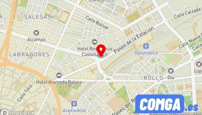 mapa de Cerrajero Cerca Cerrajero en Salamanca