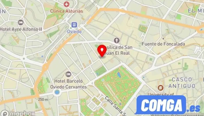 mapa de Cerrajeros Express  en Oviedo