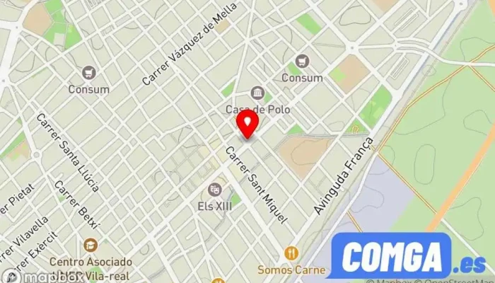 mapa de Cerrajeros las 24H Urgencias Cerrajero en Villarreal