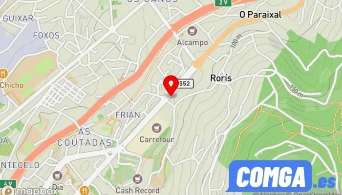 mapa de Cerrajeros Seguridad Vigo - Tesa Cerrajero, Tienda de alarmas antirrobo, Servicio de duplicación de llaves, Proveedor de sistemas de seguridad en Vigo