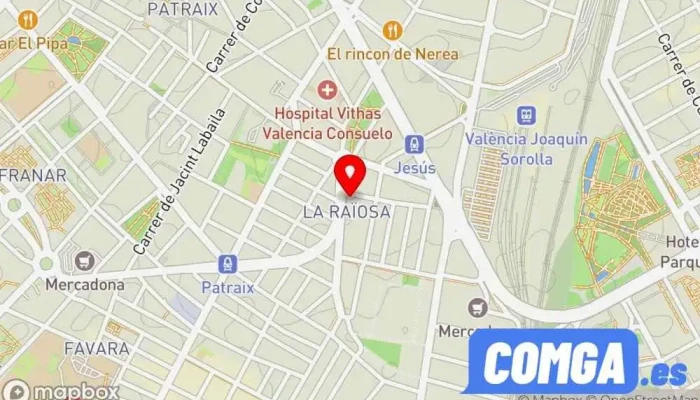 mapa de Cerrajeros Valencia 24H Cerrajero en Valencia