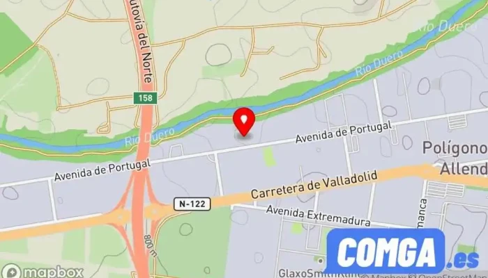 mapa de CERRAJERÍA ARTÍSTICA GUTIÉRREZ Proveedor de productos para cerrar en Aranda de Duero