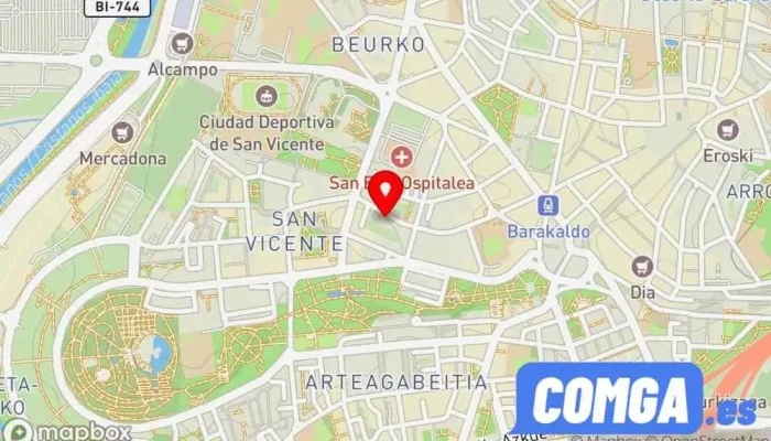 mapa de Cerrajería Barakaldo Cerrajero en Barakaldo