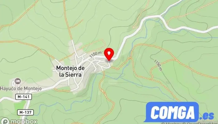 mapa de Cerrajería Calibre Cerrajero en Montejo de la Sierra