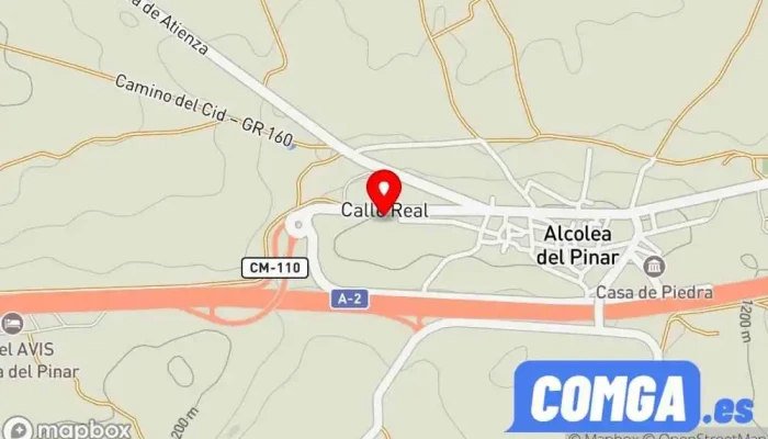 mapa de CERRAJERÍA EL RUBIO Carpintería metálica y de aluminio, Cerrajero en Alcolea del Pinar