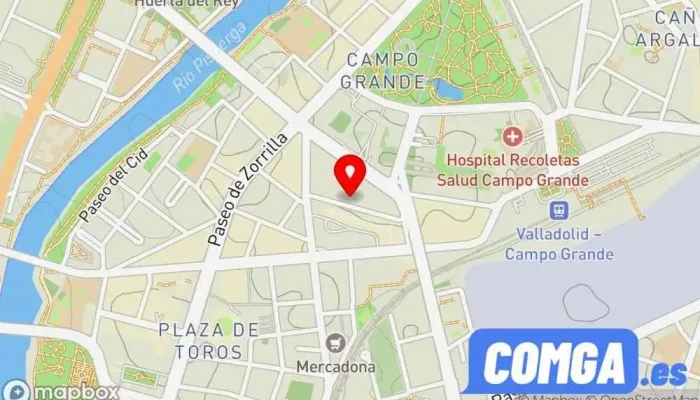 mapa de Cerrajería Superlopez Servicio de duplicación de llaves en Valladolid