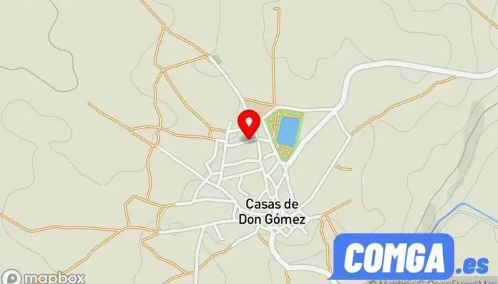 mapa de Cerrajería Sánchez Cerrajero en Casas de Don Gómez