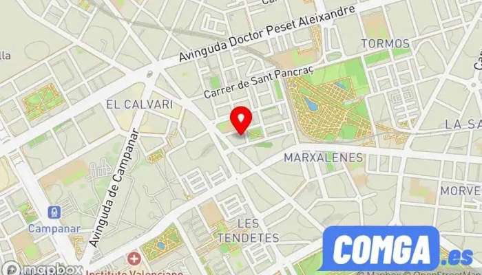 mapa de Clar Cerrajeros Cerrajero en Valencia