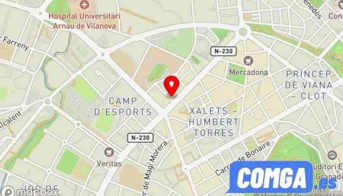 mapa de Codi-Clau Servicio de duplicación de llaves, Cerrajero en Lleida