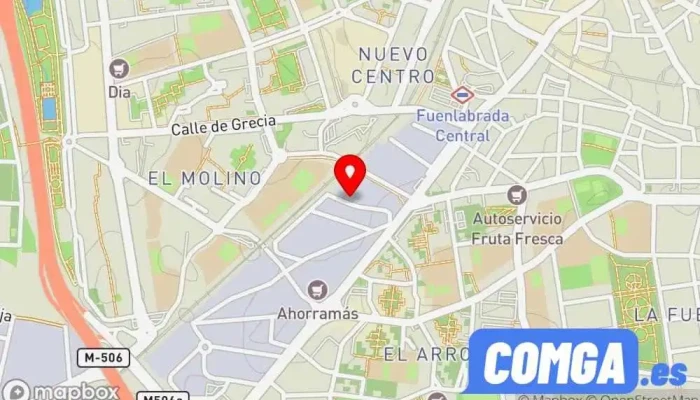 mapa de Copia la Llave del Coche Servicio de duplicación de llaves en Fuenlabrada