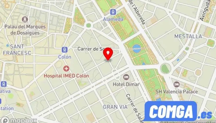 mapa de Copia llaves coche Valencia - keyclau Servicio de duplicación de llaves en Valencia