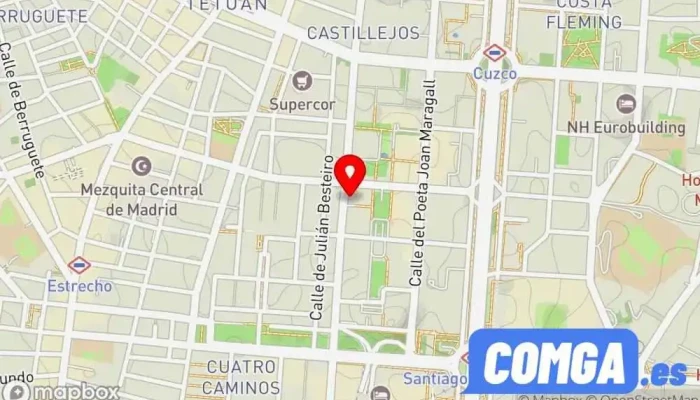 mapa de Copia tu Llave Servicio de duplicación de llaves, Cerrajero, Zapatero en Madrid