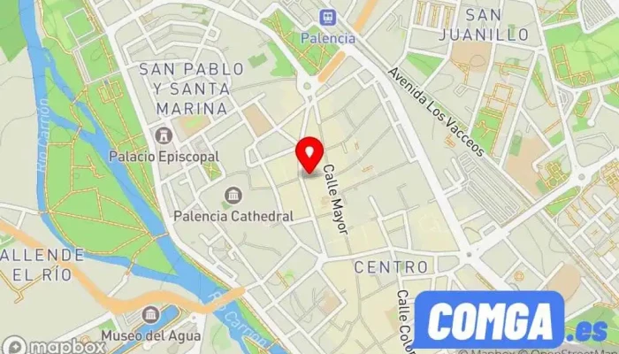 mapa de Cuchilleria Palencia Cerrajería Cerrajero, Tienda de artesanías, Armería, Ferretería, Tienda de deportes en Palencia