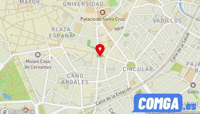 mapa de Deante Cerrajería, S.L.U. Cerrajero, Proveedor de buzones de correo, Tienda de cajas fuertes en Valladolid