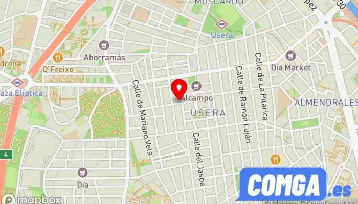 mapa de Duplicado de Llaves Acrom Cerrajero, Servicio de duplicación de llaves en Madrid