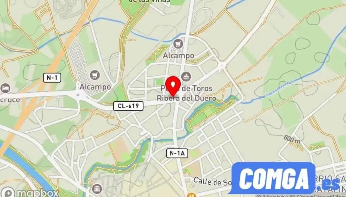 mapa de El Cerrajero De Aranda Cerrajero en Aranda de Duero