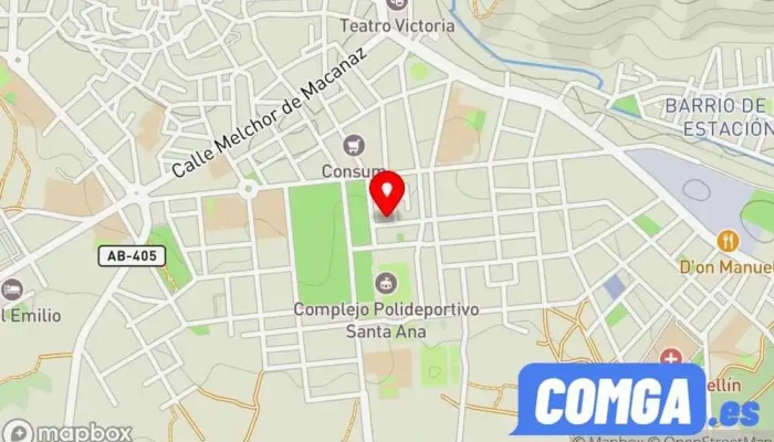 mapa de Ferreteria Cerrajeria Segurtek Cerrajero en Hellín