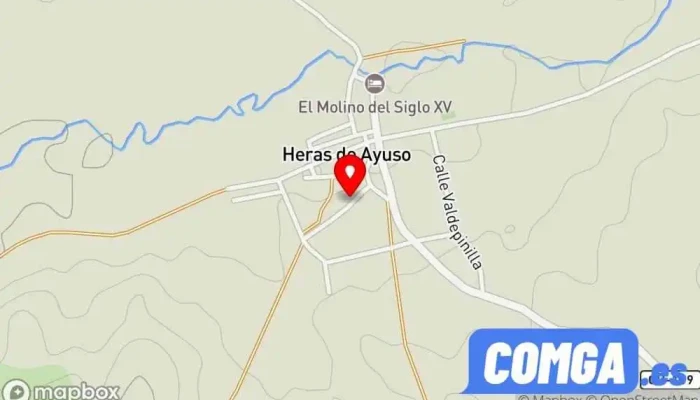 mapa de Forjama Cerrajero en Heras de Ayuso