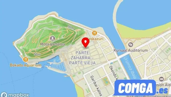 mapa de Herria Cortadi Cerrajeria Cerrajero en Donostia-San Sebastian