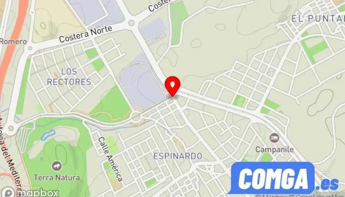 mapa de Javero's Copias de llaves Murcia Servicio de duplicación de llaves, Cerrajero en Murcia