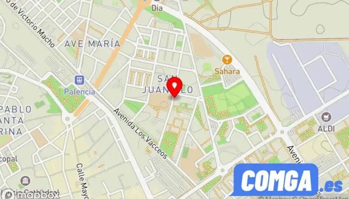 mapa de Jimeno Doncel Cerrajeria  en Palencia