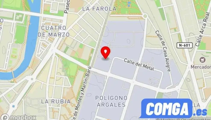 mapa de JRC Automatismos y Cerrajería Cerrajero en Valladolid