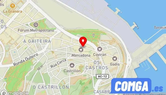 mapa de LA CASA DEL CERRAJERO Cerrajero en A Coruña