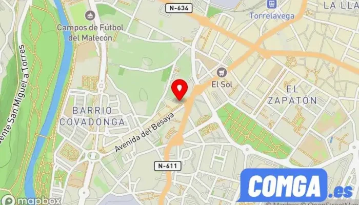 mapa de LA CERRAJERIA.ES Cerrajeria de seguridad itinerante. Cerrajero en Torrelavega