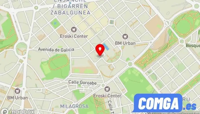 mapa de Llaves Enderiz Cerrajero en Pamplona