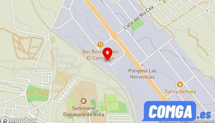 mapa de M.I.R Manufacturas Industriales Rodriguez Cerrajero, Oficinas de empresa en Ávila