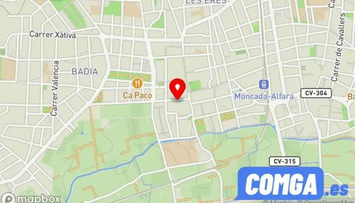 mapa de Mobinter Forja S.L Cerrajero en Moncada