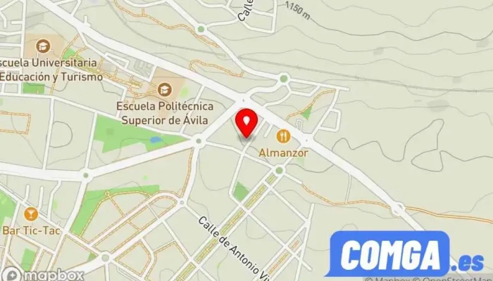 mapa de MULTISERVICIOS ÁVILA 24 HORAS Cerrajero en Ávila