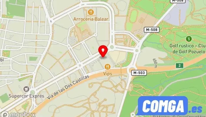 mapa de Open Cerrajeros Cerrajero en Pozuelo de Alarcón