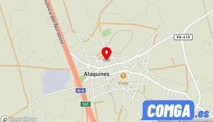 mapa de Pejelloga  en Ataquines